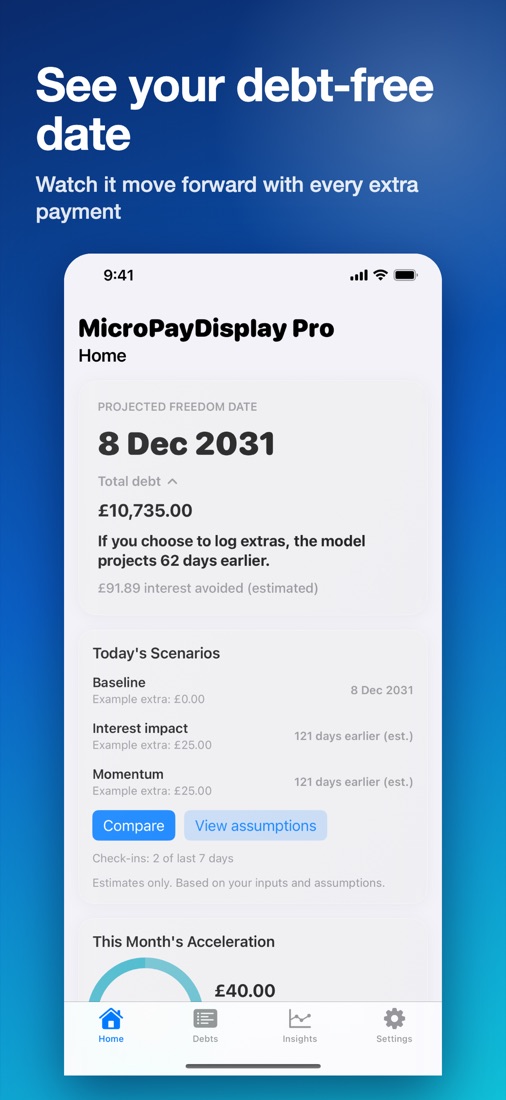 MicroPayDisplay screen 1