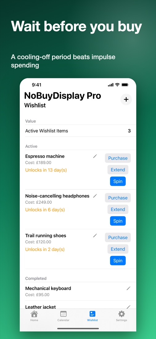 NoBuyDisplay screen 2