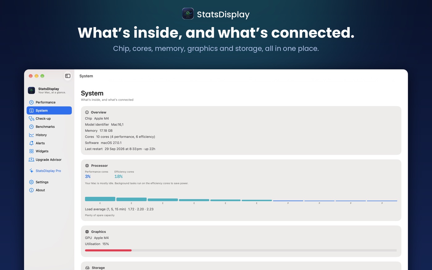 System health summary