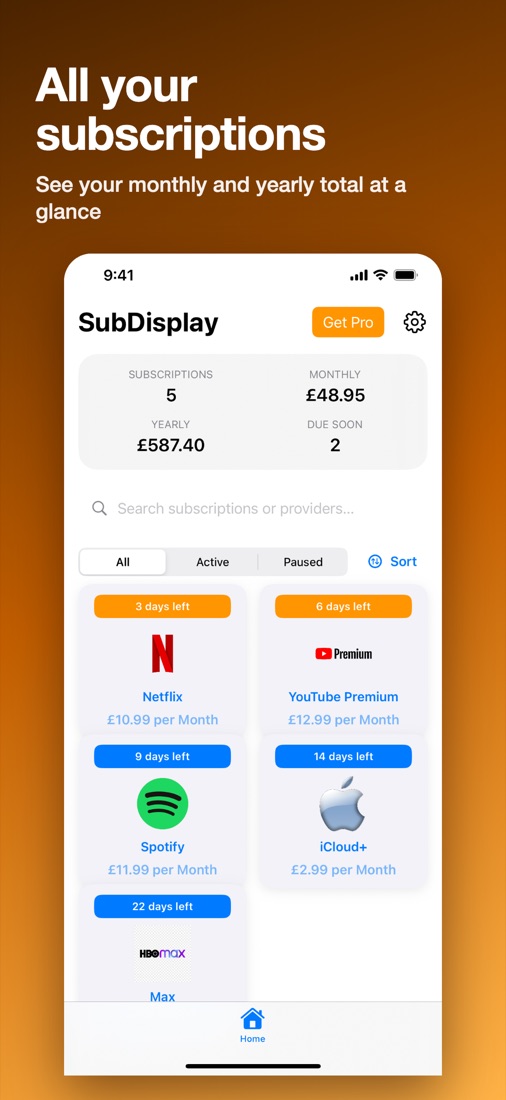 SubDisplay screen 1